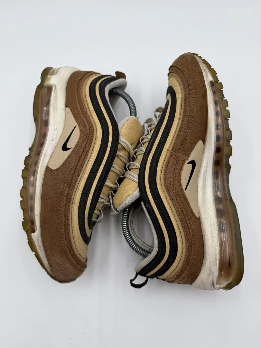Nike Air Max 97 Men’s Size 8.5 Brown Sneakers 2018 Style 921826-201 Fast Ship